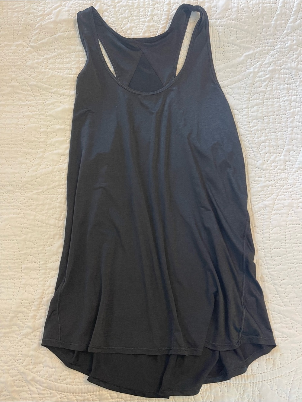 lululemon athletica Black Scoop Neck Racerback Tank